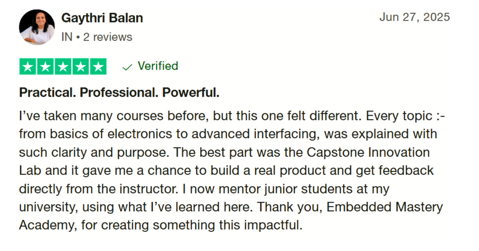 Trustpilot review 3