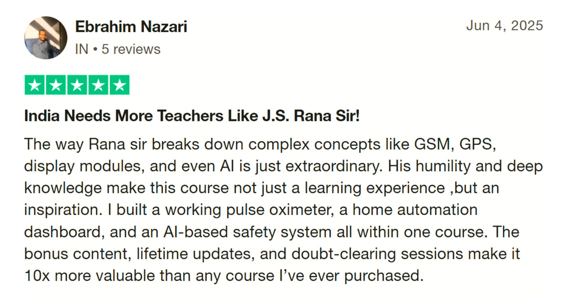 Trustpilot review 2