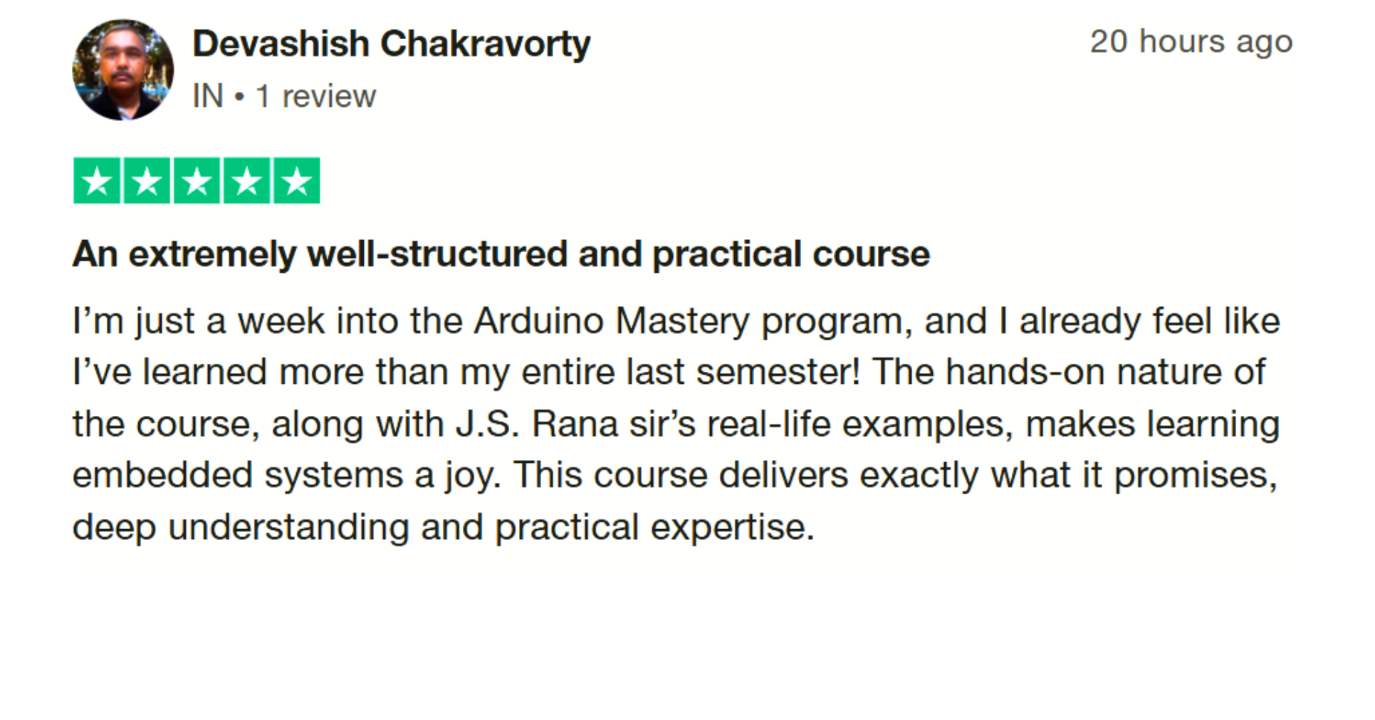 Trustpilot review 6